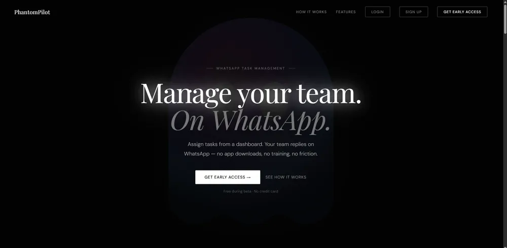 PhantomPilot interface